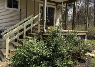 Steps and Screened Porch